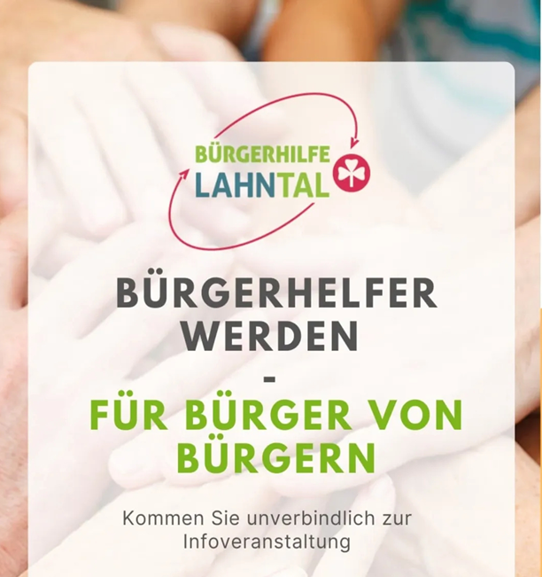Plakat zur Basisqualifizierung der Bürgerhilfe